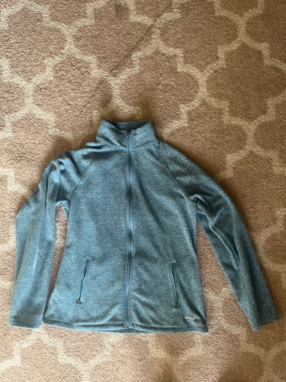 Eddie Bauer Women’s Aqua Blue Full-Zip Fleece Jacket